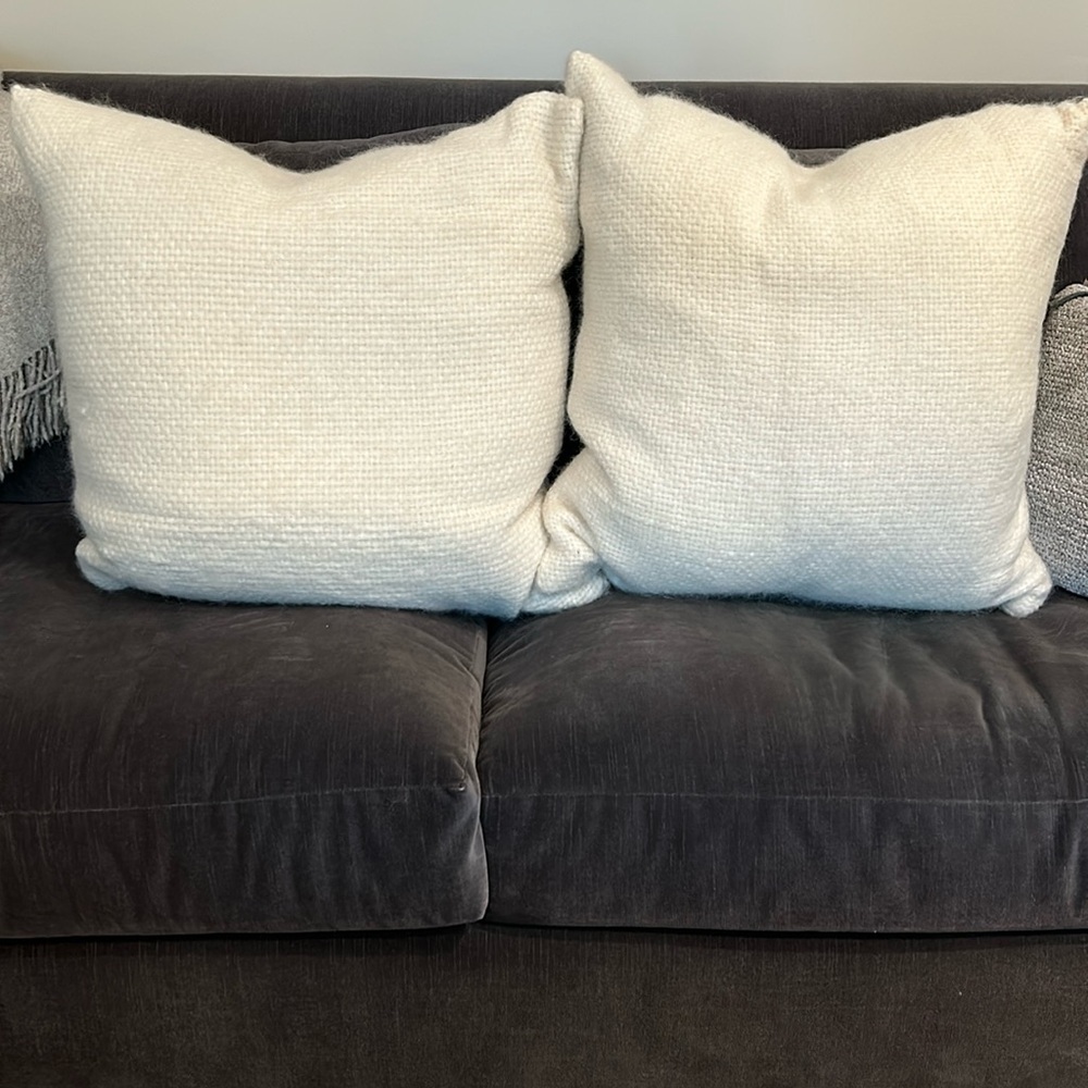 Jenni Kayne set of 2 alpaca pillows Ivory